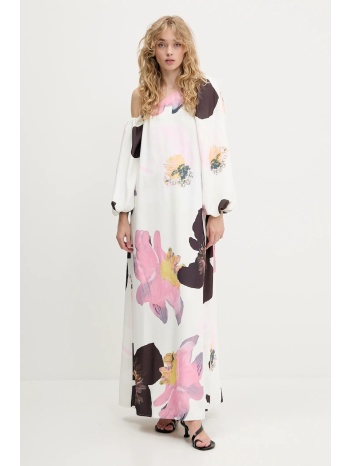 φόρεμα stine goya χρώμα μπεζ, sg-pf25-d137-2395 100%