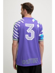 μπλουζάκι adidas originals nuwave90sjersey χρώμα: μοβ, kd4867 100% πολυεστέρας