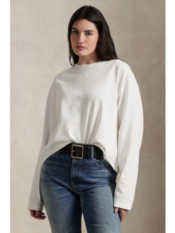 βαμβακερή μπλούζα με μακριά μανίκια polo ralph lauren