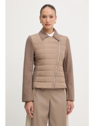 μπουφάν από μίγμα μαλλιού boss χρώμα: καφέ, 50555564 μανίκια: 50% μαλλί, 45% πολυεστέρας, 5% άλλα ύλ