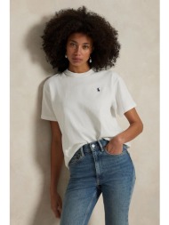 βαμβακερό μπλουζάκι polo ralph lauren χρώμα: άσπρο, 211967104 100% βαμβάκι