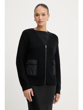 πλεκτή ζακέτα mm libero χρώμα μαύρο, 2526346017600 92%