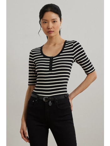 μπλουζάκι lauren ralph lauren χρώμα μαύρο, 200971086 94%