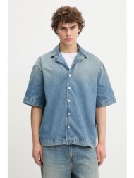 τζιν πουκάμισο won hundred ανδρικό, χρώμα: μπλε, 3776-15028 100% οργανικό βαμβάκι