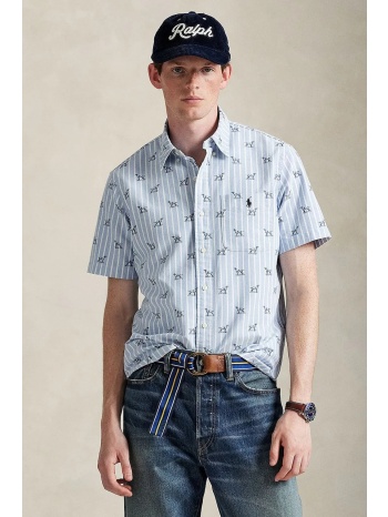 βαμβακερό πουκάμισο polo ralph lauren ανδρικό, χρώμα