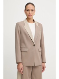 μάλλινο σακάκι boss χρώμα: μπεζ, 50543409 κύριο υλικό: 100% παρθένο μαλλί
φόδρα: 55% πολυεστέρας, 45