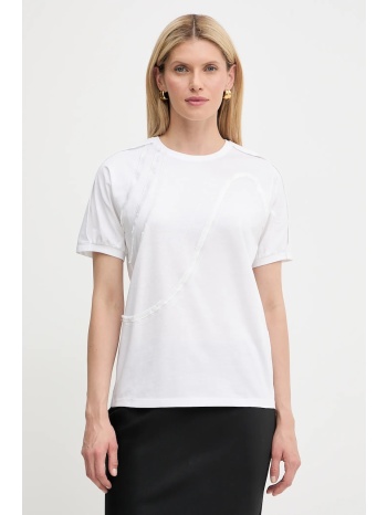 βαμβακερό μπλουζάκι boss χρώμα άσπρο, 50545660 κύριο