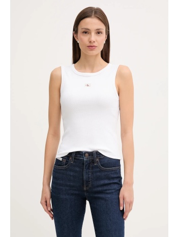 top calvin klein jeans χρώμα άσπρο, lv047c201g 95%
