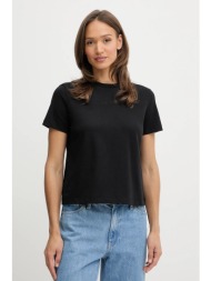 βαμβακερό μπλουζάκι calvin klein χρώμα: μαύρο, lv044c905g 100% βαμβάκι