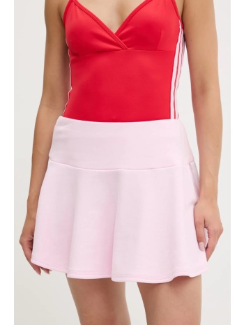 φούστα adidas coquette χρώμα ροζ, jm1921 68% βαμβάκι, 32%