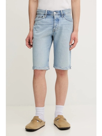 τζιν σορτς tommy jeans ανδρικό, χρώμα μπλε, dm0dm21721