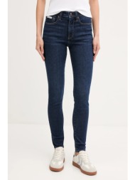 τζιν παντελόνι calvin klein jeans χρώμα: ναυτικό μπλε, lv047b772g 80% βαμβάκι, 12% πολυεστέρας, 6% ε