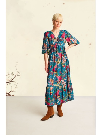 φόρεμα medicine χρώμα πράσινο 100% βισκόζη πλύση σε