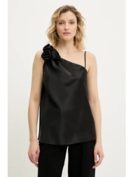 μπλουζάκι answear lab χρώμα: μαύρο 100% πολυεστέρας