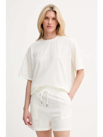 μπλουζάκι και σορτς answear lab χρώμα άσπρο 65% βαμβάκι