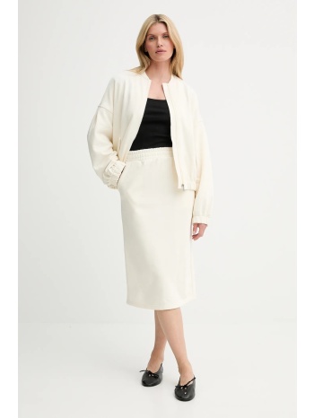 σετ - μπλούζα και φούστα answear lab χρώμα μπεζ 88%