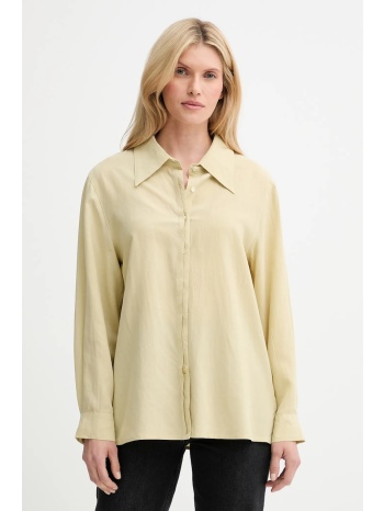 πουκάμισο answear lab χρώμα πράσινο 100% tencel