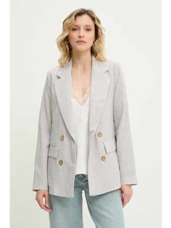 σακάκι answear lab χρώμα γκρι κύριο υλικό 70% βισκόζη