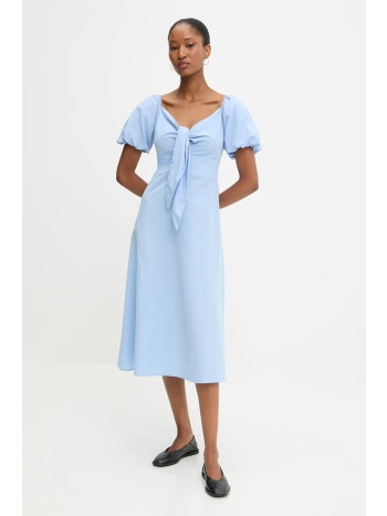 φόρεμα answear lab χρώμα μπλε 58% βαμβάκι, 42% πολυεστέρας