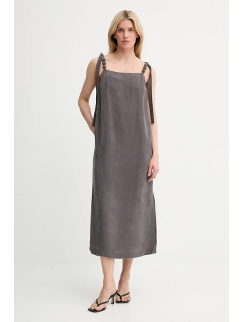 φόρεμα answear lab χρώμα καφέ 100% lyocell