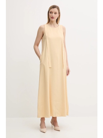 βαμβακερό φόρεμα answear lab χρώμα κίτρινο 100% βαμβάκι