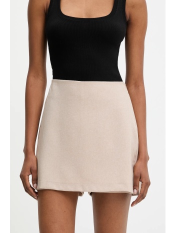 φούστα και φόρεμα answear lab χρώμα μπεζ 100% πολυεστέρας