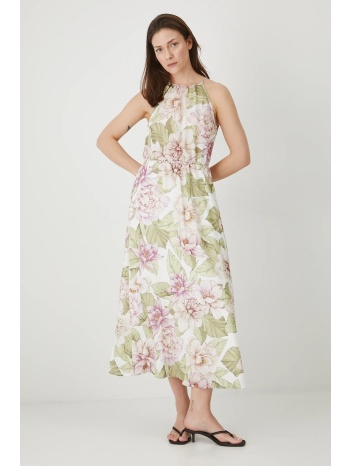 φόρεμα medicine χρώμα άσπρο κύριο υλικό 80% βισκόζη, 20%