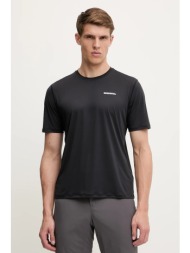 αθλητικό μπλουζάκι rossignol sidelhorn ανδρικό, χρώμα: μαύρο, rlnmy08 72% πολυεστέρας, 28% νάιλον