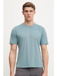 αθλητικό μπλουζάκι rossignol sidelhorn ανδρικό, χρώμα: τιρκουάζ, rlnmy08 72% πολυεστέρας, 28% νάιλον