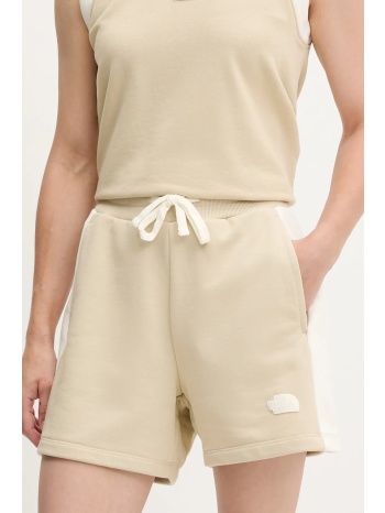 σορτς the north face terry relaxed χρώμα μπεζ