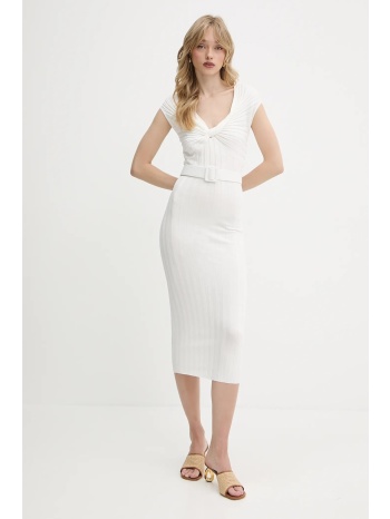 φόρεμα liu jo χρώμα μπεζ, wa5365.ms55n κύριο υλικό 65%