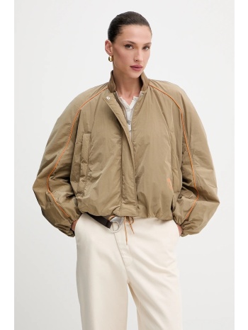 μπουφάν pinko χρώμα πράσινο, 104275 a2gw κύριο υλικό 100%