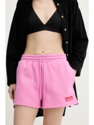 σορτς rip curl χρώμα: ροζ, 03kwws 51% βαμβάκι, 49% πολυεστέρας