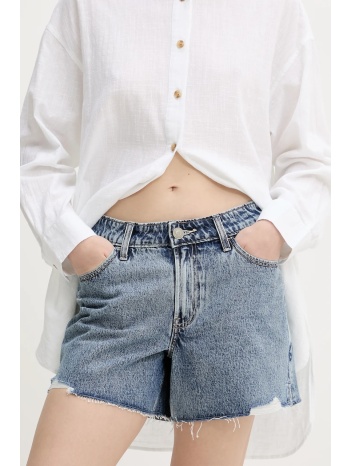 τζιν σορτς hollister co. χρώμα μπλε, ki349-5160 100%