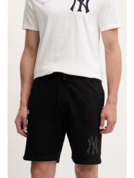 σορτς 47 brand mlb new york yankees χρώμα: μαύρο, bb017pemihs615126jk 80% βαμβάκι, 20% πολυεστέρας