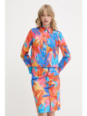 βαμβακερό πουκάμισο morgan χρώμα πορτοκαλί, candy.f 100%