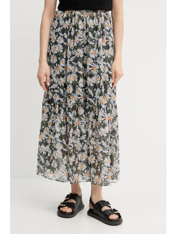 μεταξωτή φούστα weekend max mara χρώμα μαύρο