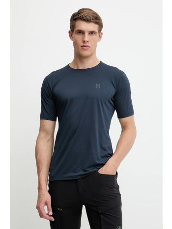 αθλητικό μπλουζάκι haglöfs l.i.m ridge χρώμα ναυτικό μπλε