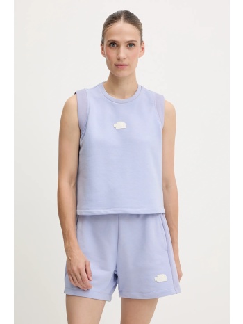 top the north face terry relaxed χρώμα μπλε, nf0a8c260vi1