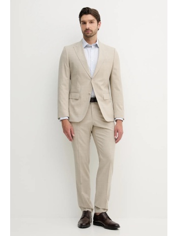 μάλλινο κοστούμι boss χρώμα μπεζ, 50546099 επένδυση