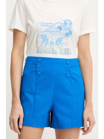 σορτς morgan χρώμα μπλε, sheon 52% βαμβάκι, 46%
