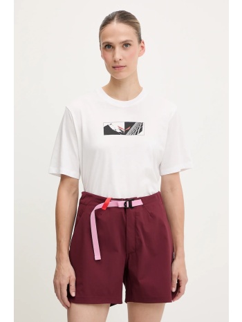 αθλητικό μπλουζάκι salewa eagle hybrid loose χρώμα άσπρο