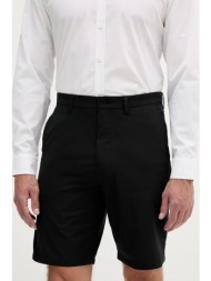 σορτς calvin klein χρώμα: μαύρο, lv04lb613g 100% πολυεστέρας