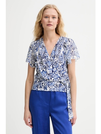 μπλουζάκι morgan χρώμα μπλε, dnina υλικό 1 95%
