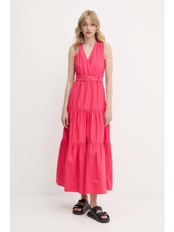 φόρεμα morgan χρώμα ροζ, raska υλικό 1 56% βαμβάκι, 44%