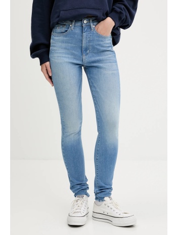 τζιν παντελόνι tommy jeans χρώμα μπλε, dw0dw20028 92%