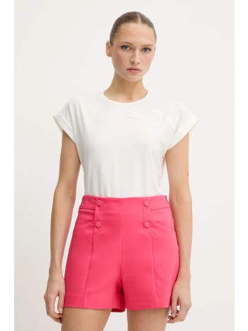 μπλουζάκι morgan χρώμα μπεζ, dabana 58% βαμβάκι, 37%