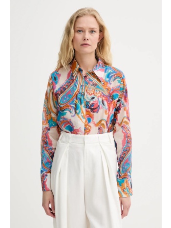 βαμβακερό πουκάμισο morgan χρώμα μπεζ, cgodi.f 100% βαμβάκι