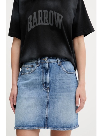 τζιν φούστα tommy jeans χρώμα μπλε, dw0dw20136 99%