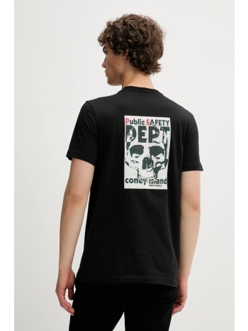 βαμβακερό μπλουζάκι ps paul smith ανδρικό, χρώμα μαύρο